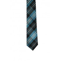 PLAID NECKTIE TURQ