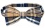 Mens brown Tartan Plaid Pre Tied Bow Tie
