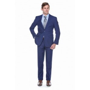 Slim Fit Blue Suit 2 button Notch lapel Suit-Prom-Weddings