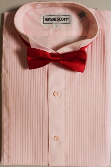 Wing Tip Tuxedo Many Colors Shirt  and Bowtie Slim Fit