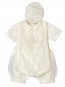 Ivory Christening Baptism Four Piece Gown