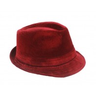 Maroon Red Burgundy Fedora Hat