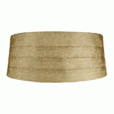 Gold or Silver Metallic Lame Shinny Cummerbund for Men or Boys