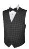 Tuxedo Vest TRYLUX CHARCOAL with SELFTIE BOWTIE Poly Satin
