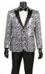 Black and White Sequin Sport Coat Only