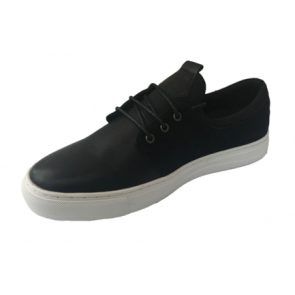 Mens Navy Athelic Shoes with White Soles