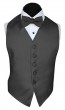 Boys Tuxedo Vest ONLY All Colors Satin Backless Vest with Tie Optional