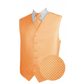 Tuxedo Vest Mens Geo Full Back Peach Vest Only SALE