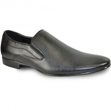 Mens Black Loafer With Leather Lining - Prom- Wedding