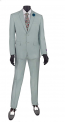 Mint Slim Fit two Button Notch Lapel Mens Suit -Prom-Weddings