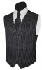 Tuxedo Vest Mens Trylux Pattern Vest and Necktie Set