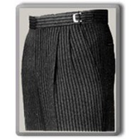 Cutaway Pants Gray Striped Wool Blend Hickey Striped Morning Tuxedo Pants