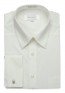 Men's Dress Shirt with French Cuffs and Knotted Cuff Links